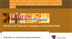 Desktop Screenshot of liturgie29.com